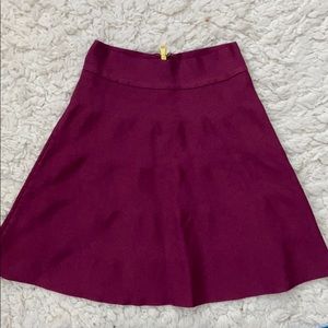 Bebe X Naven Magenta Fit & Flair Short Skirt